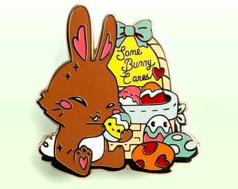 Easter Bunny Enamel Pin Gifts for Kids Teen Bag Cute Keychain Lapel Pins Vinyl Stickers Gift Ita Bag Gifts for Easter Gift Basket Stuffer