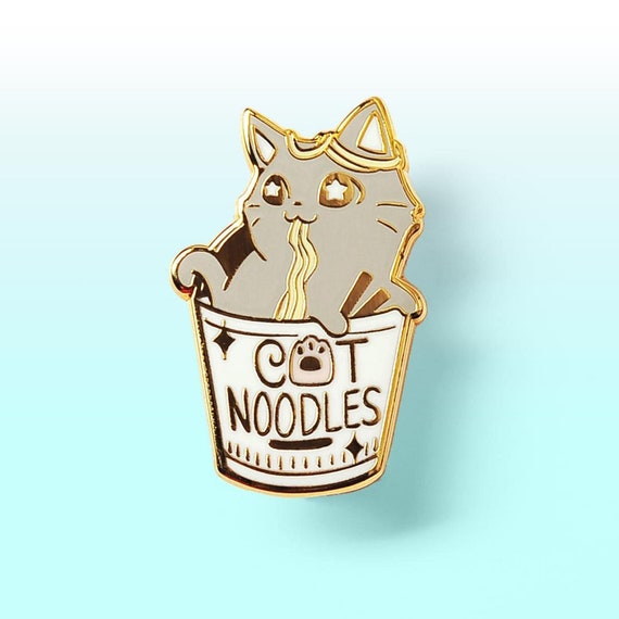 Cat in Bowl Enamel Pin Cat in Bowl Enamel Pin