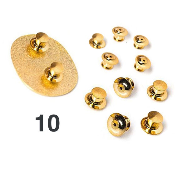 Gold Locking Pin Back |Secure Pin Backs |Spare Pin Back |Spare Enamel Pin  Back |Locking Clutch |Deluxe Locking Pin Back |Disney Pin Saver