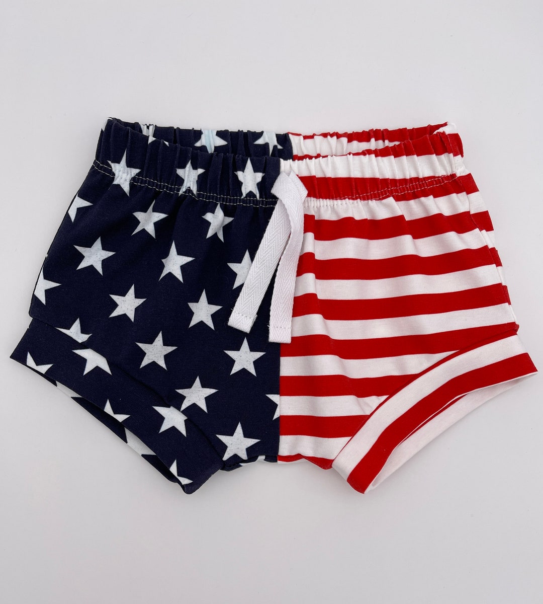 Babyhug Single Jersey Knit Shorts with Stripes Star & Text Print Pack of 3 - Limegreen & Light Blue main image 0