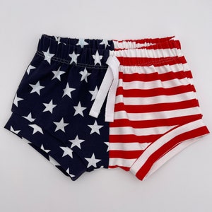 Stars and Stripes Shorts, Unisex – Patriotic Shorts, Children’s Shorts, Summer Shorts, Baby Shorts, Toddler shorts