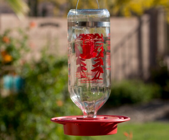Best Hummingbird Feeder With Huge 32oz Glass Nectar Tank Bee Etsy