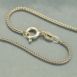 Sterling Silver Foxtail Chain 16 inches
