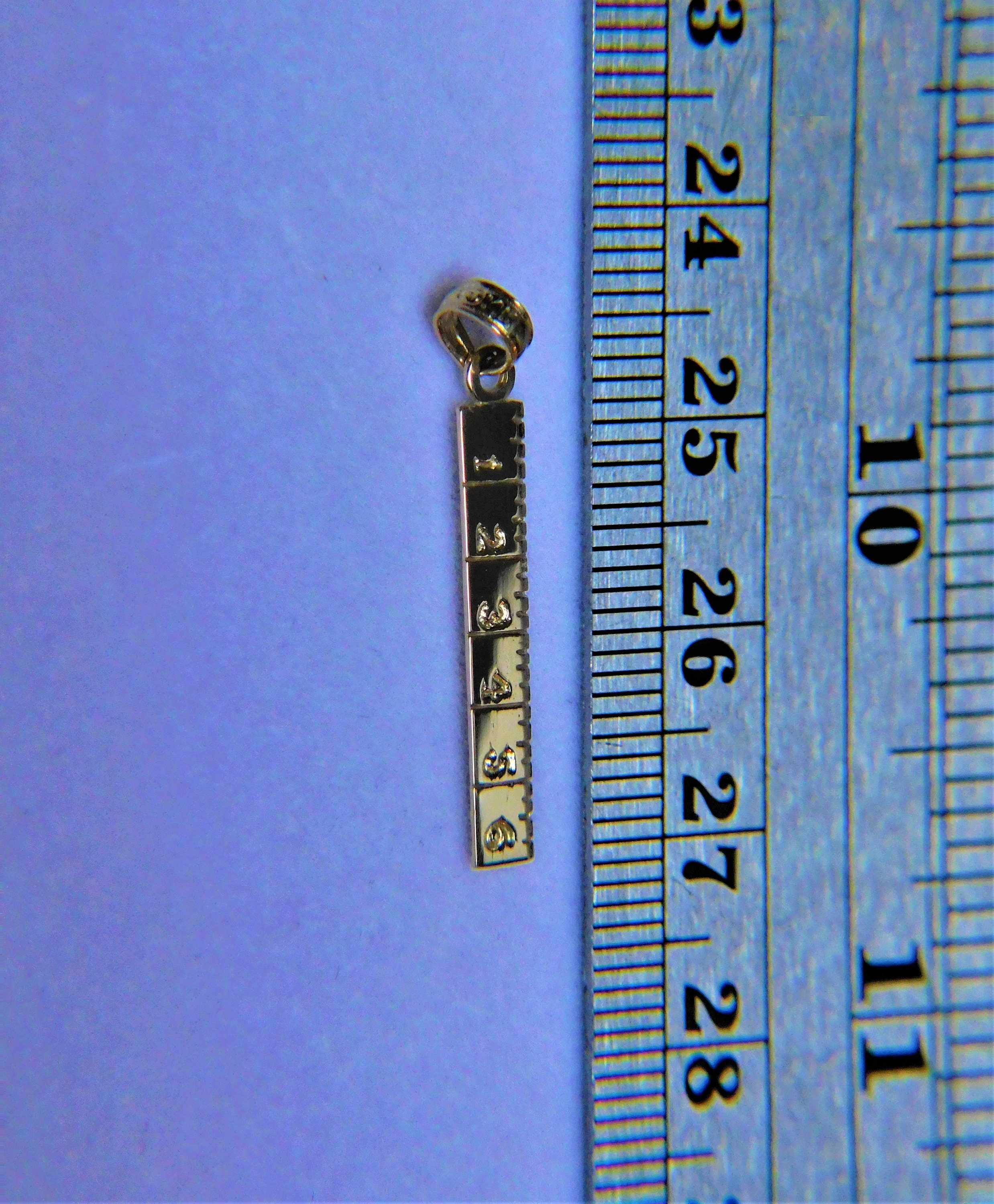 Brass Mini Ruler, Solid Brass Ruler, 2inches Ruler, Brass Tag, Key Chain  Ruler, EDC Ruler, Bronze Ruler, Copper Ruler 