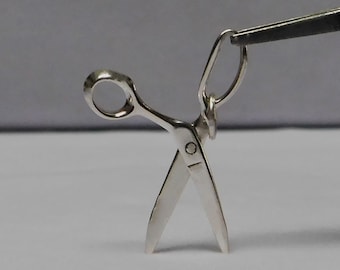 Tiny Sterling Silver Sewing Shears Charms