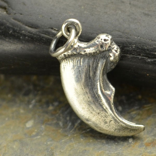 Sterling Silver Bear Claw Charm 21 x 9 mm