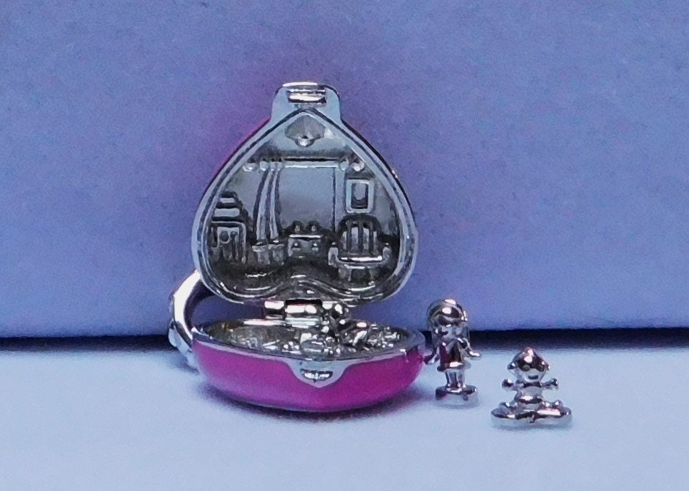 925 Sterling Silver Rabbit Music Box With Mini Dancing Doll Polly Pocket  Charm Bead Fpr Pandora Bracelet Bangle Europe Jewelry
