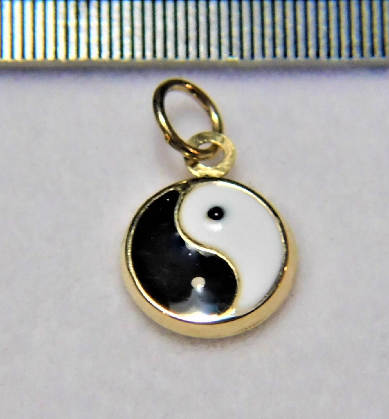 14k Gold Yin Yang - Etsy