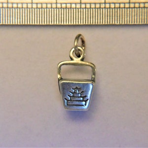 Pudełko na chińskie jedzenie na wynos ze srebra próby 925 3D 11 x 7 mm
