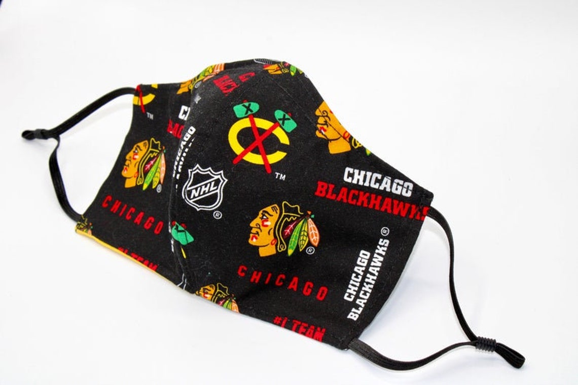 Chicago Blackhawks NHL Hockey Face Mask Etsy
