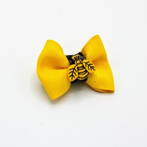 Mini Bow Yellow Bumble Bee per capelli, cuccioli, bambini, bambole e altro ancora