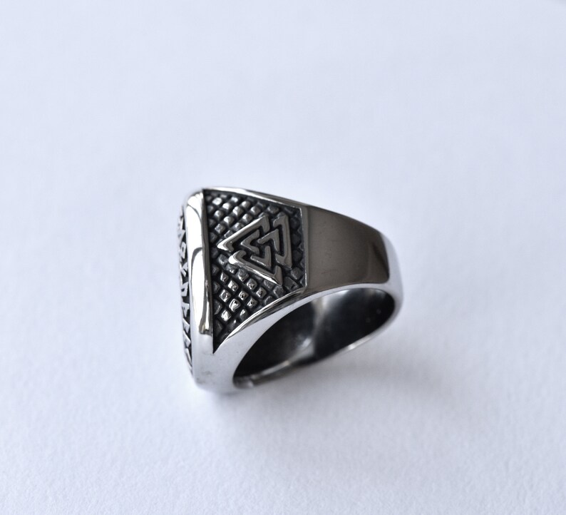 Stainless Steel Viking Compass Ring Statement Ring Mens Ring Etsy UK