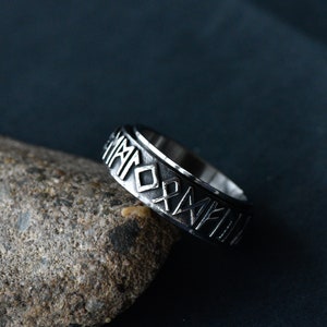 Stainless steel Viking ring mens spinning ring band ring mens band ring silver Punk Jewellery Gift By Dark Dream Jewellery