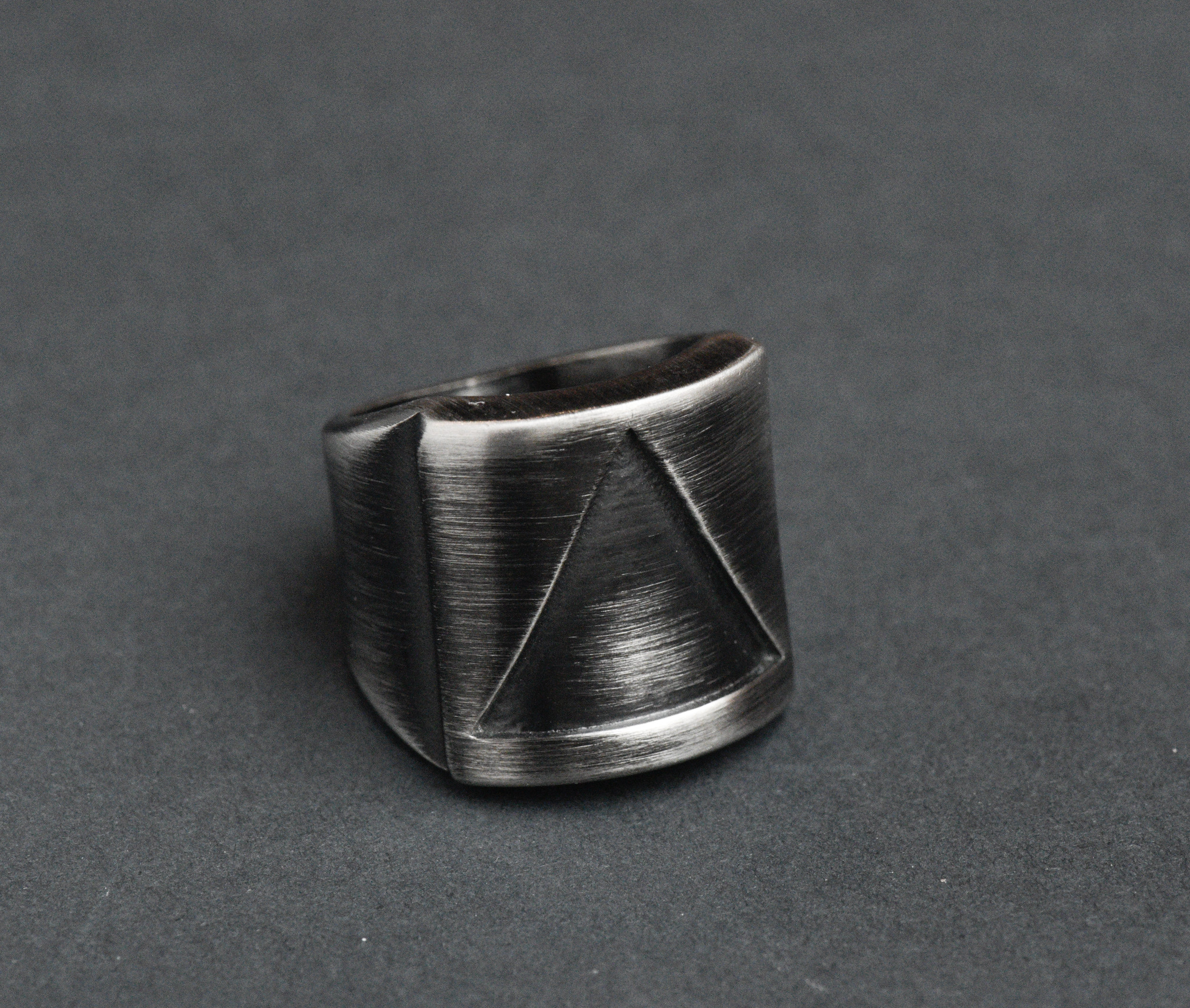 Triangle Men Rings Stainless Steel Triangle Ring, Mens Geometry Punk Jewelry - Etsy