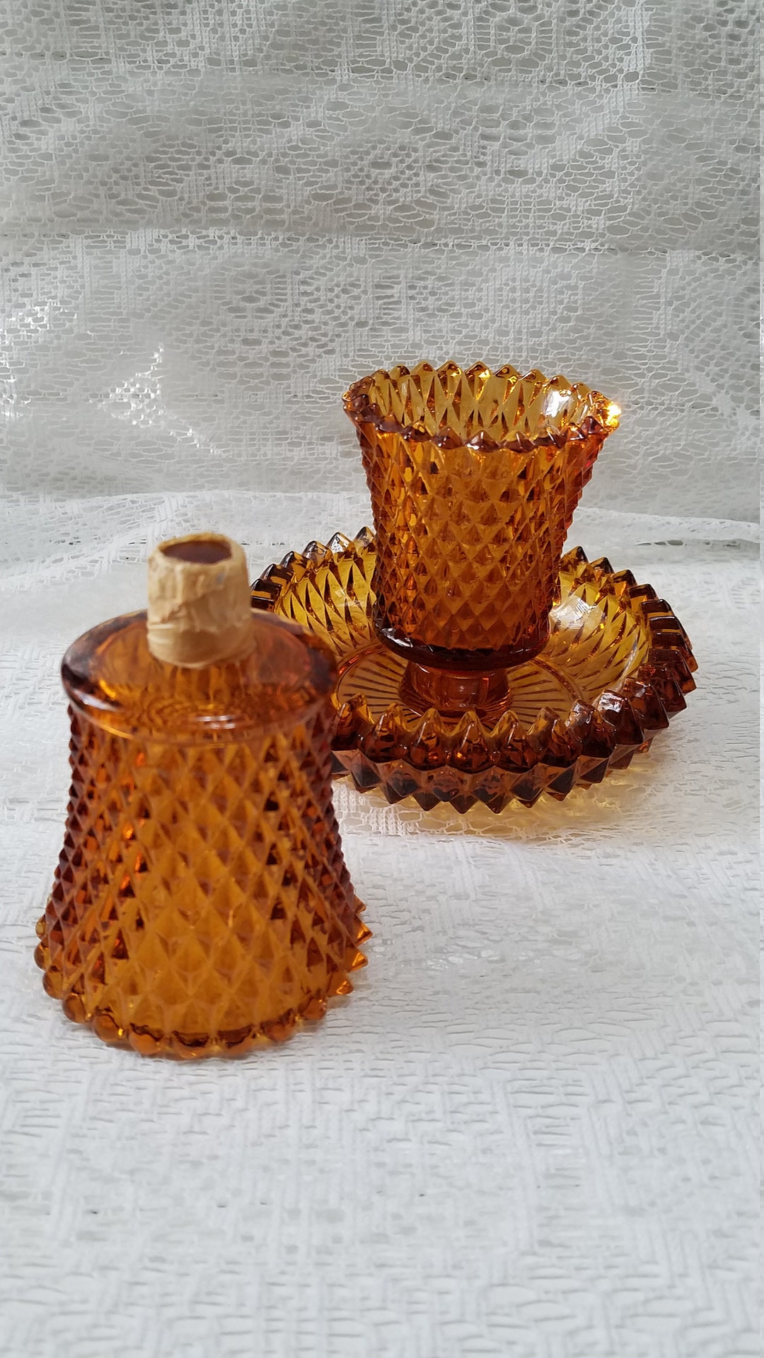 2 Home Interior Candle Holders W/extra Votive Etsy