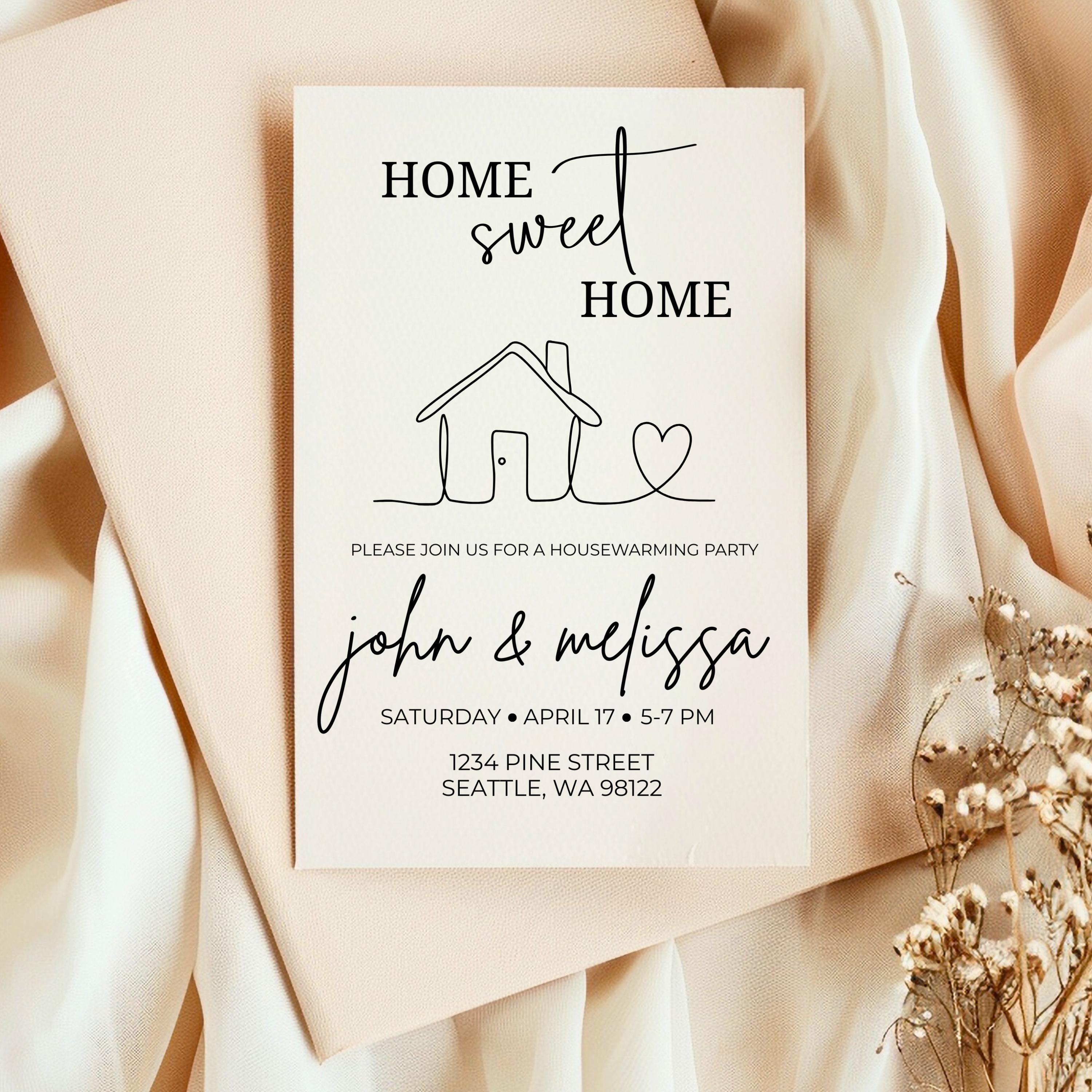 Editable Housewarming Invitation Template, Instant Download New Home ...
