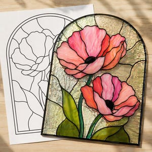 Gallery Glass flower poppy template to print.