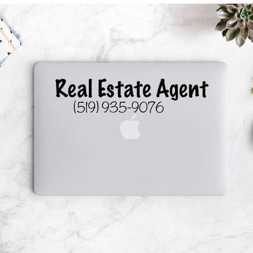 Real Estate Agent Decal Computer or Laptop Ask Me About Real - Etsy