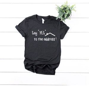 Broker Shirt, real estate shirt, Custom Womens Shirt, short sleeve for Real Estate Agent #Realtor Shirt, Gift, Say &quot;YES&quot; to the address!