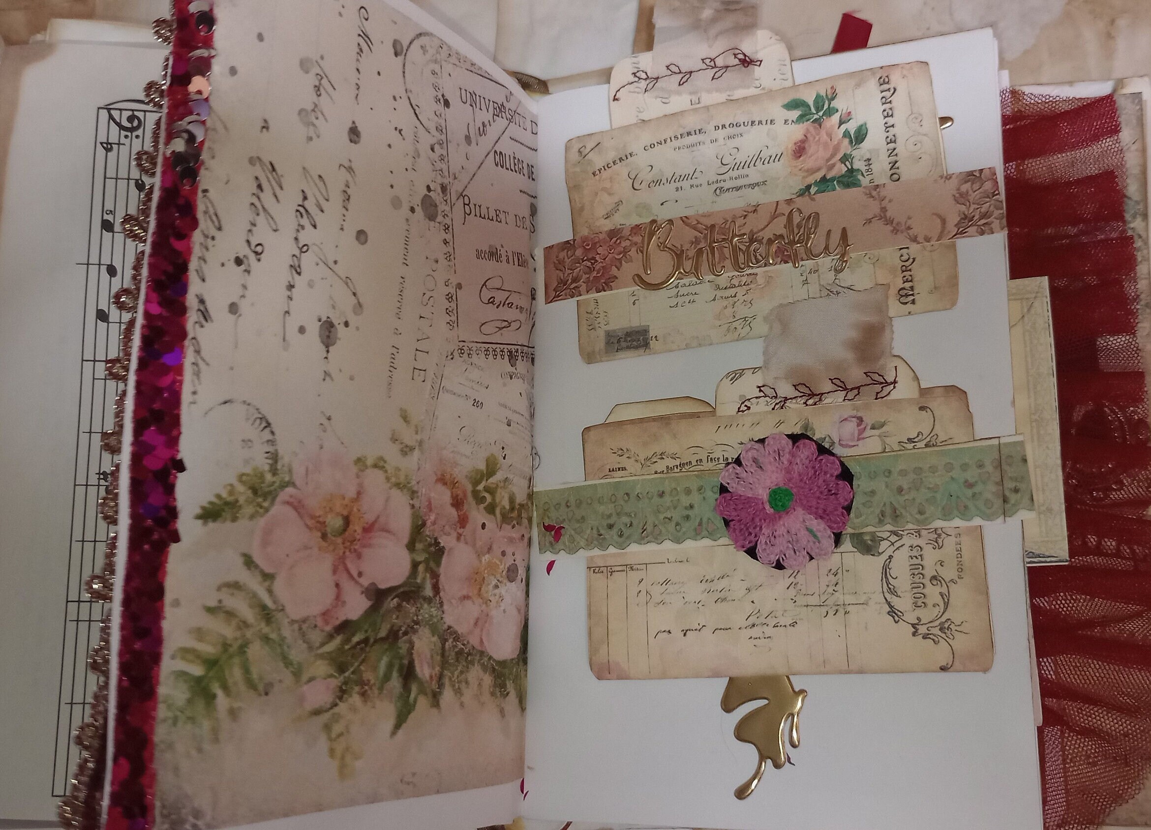 Shabby Chic Frnch Journal Etsy Shabby Chic Frnch Journal Etsy