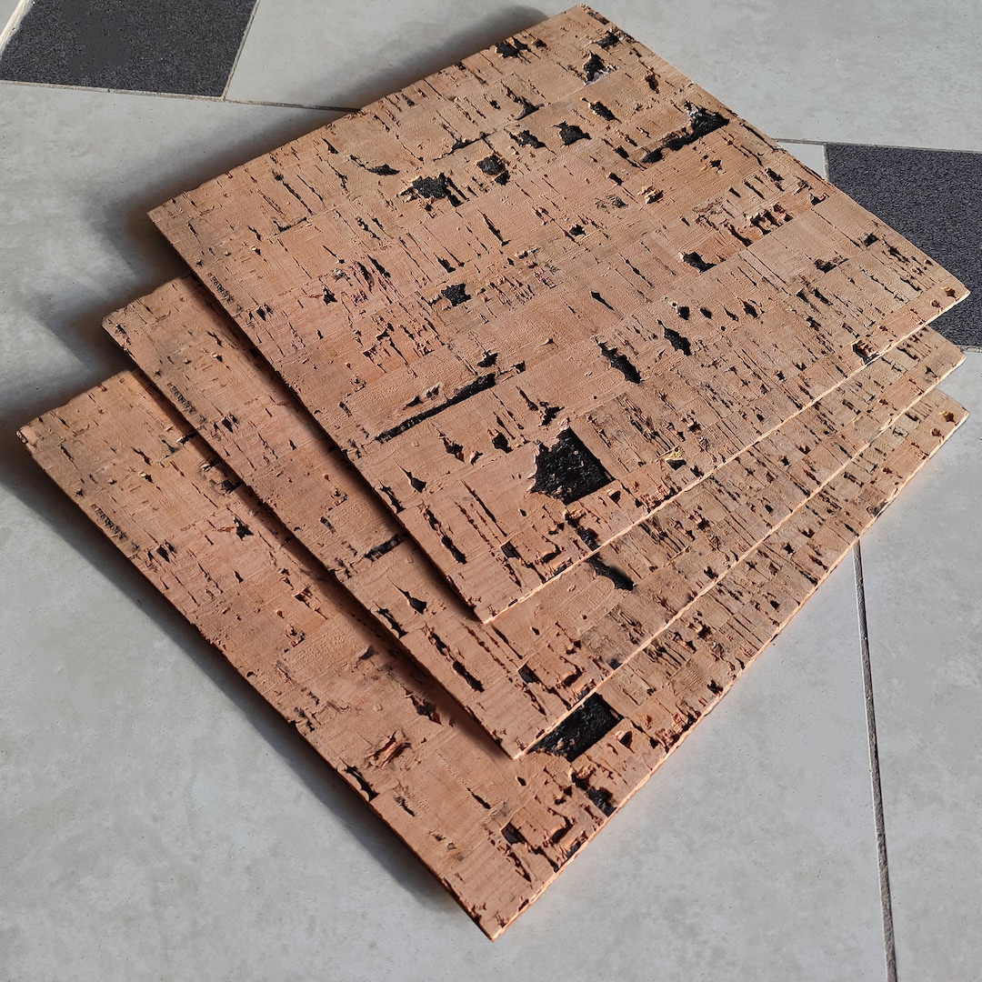 Eco Cork Wall Tiles, Natural Heatinsulating Decorative Cork Wall Tiles