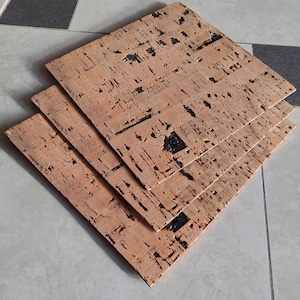 Eco Cork Wall Tiles, Natural Heat-insulating Decorative Cork Wall Tiles from Portugal