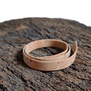 Natural Flat Cork Strings From Portugal, Organic Jewerly Supplies, DIY Crafts, Vegan Cork Cord, different types and sizes