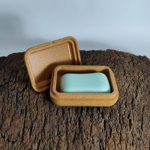 Natural Cork Soap Container - Stylish Rectangle Design