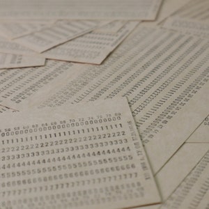 Vintage USSR Computer Punch Cards Set Of 30 - Ephemera Treasures