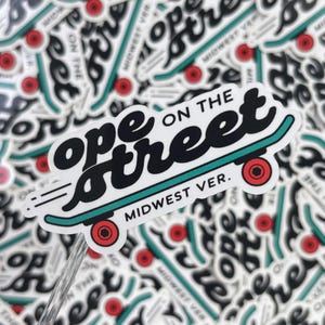 Adesivo de skate Hope (versão Midwest) | Adesivo à prova d'água