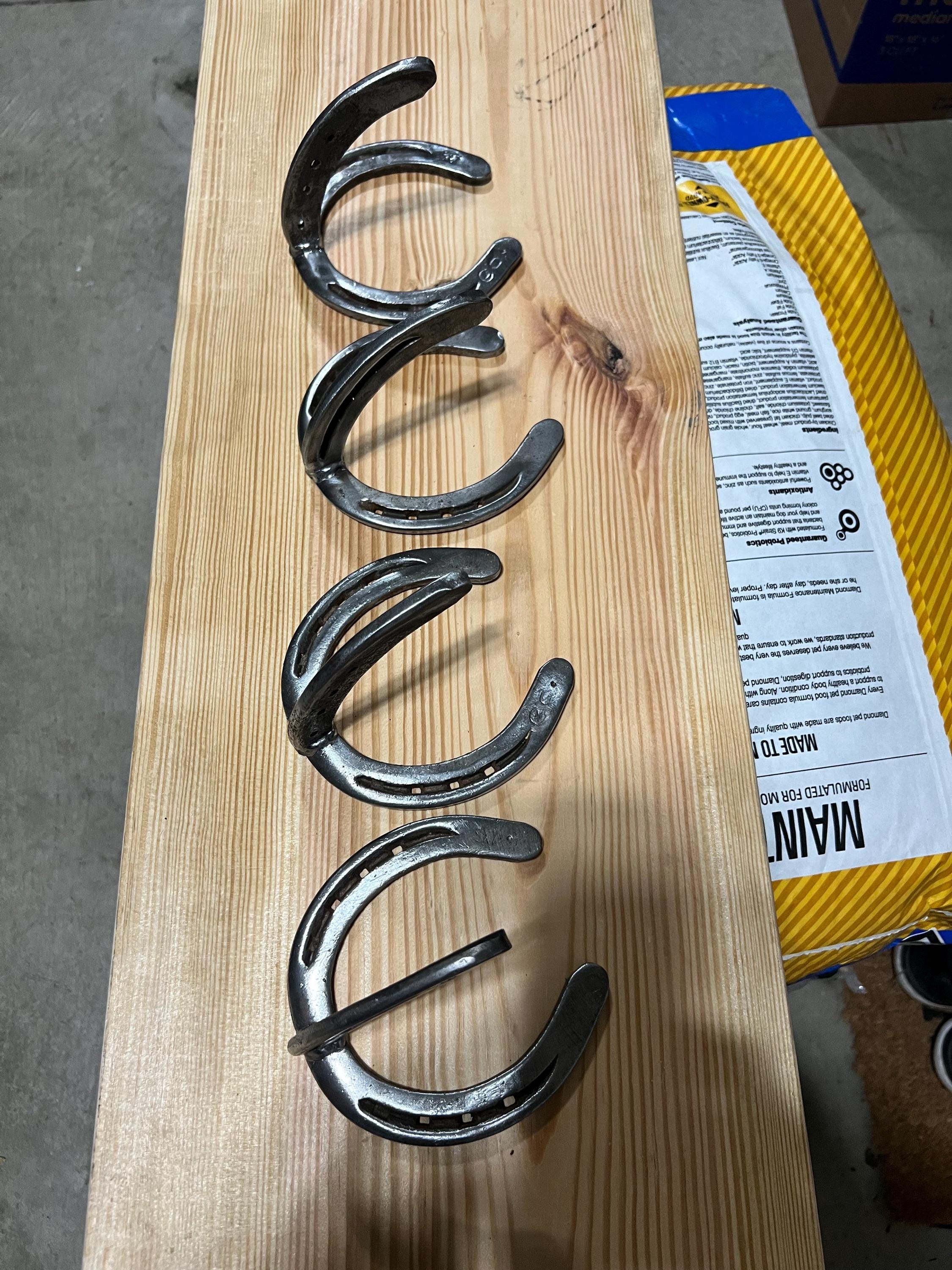 Alipis 4 Pz Gancio Da Parete In Ghisa Con Doppio Gancio A Ferro Di Cavallo Creativo - Foto 6