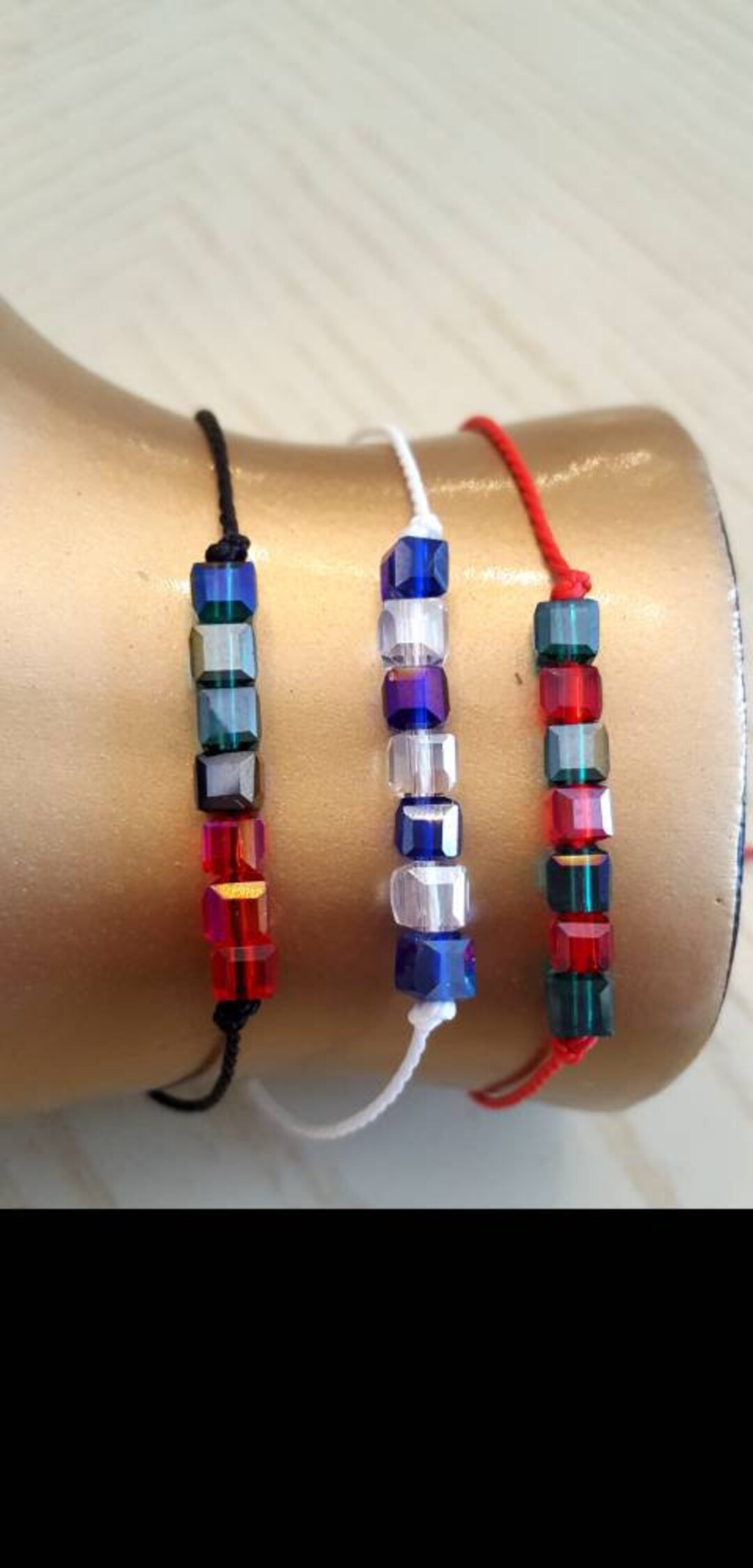 Maasai Bead Unisex Wrap Bracelet, Orange - Global Crafts Wholesale