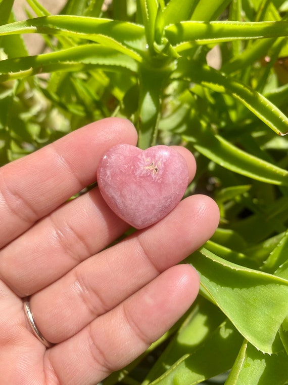 Pink Rhodochrosite Heart From Argentina, Genuine … - image 5
