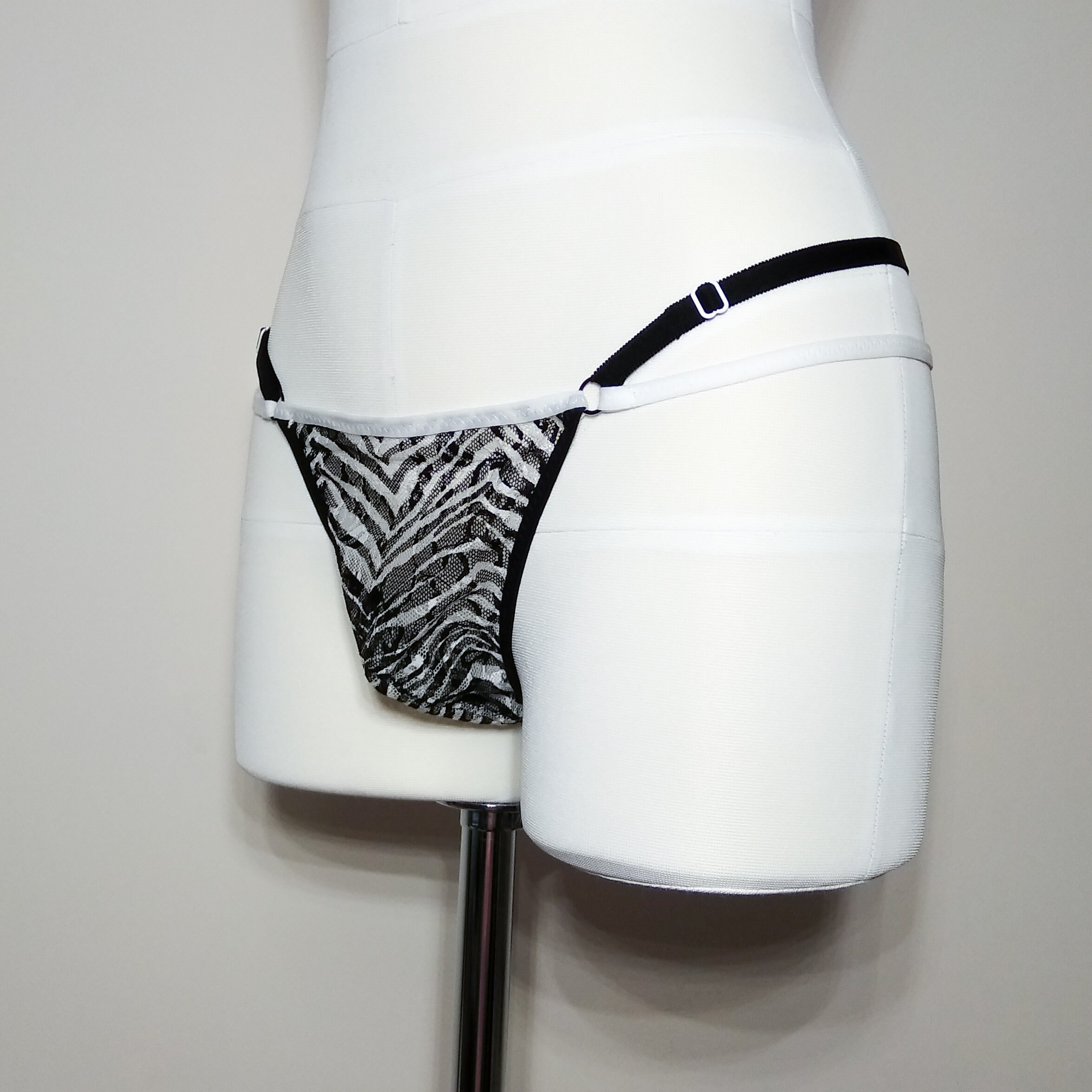 Male lingerie. Sexy panties for men. Zebra print lace mens Etsy