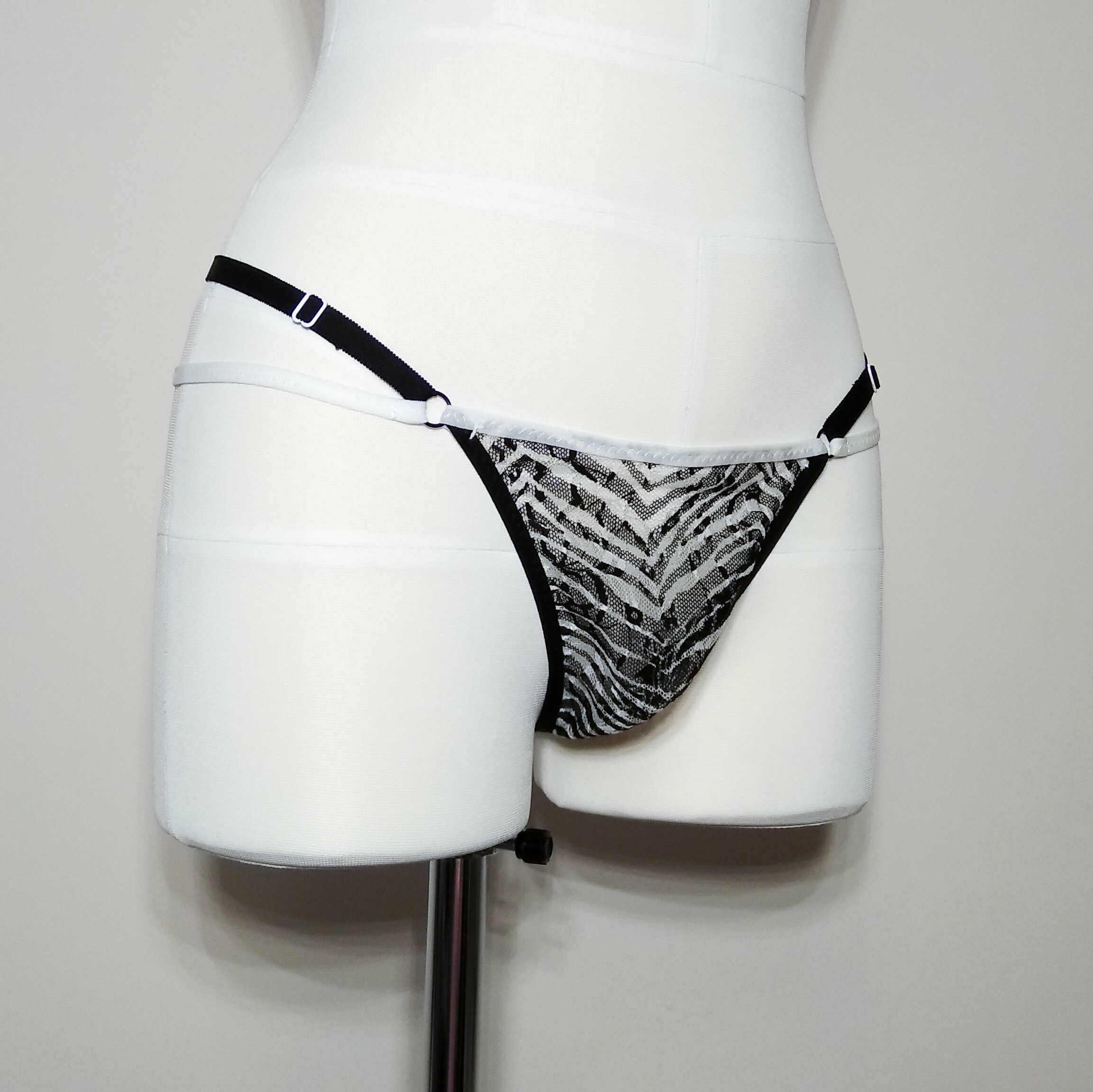 Male lingerie. Sexy panties for men. Zebra print lace mens Etsy