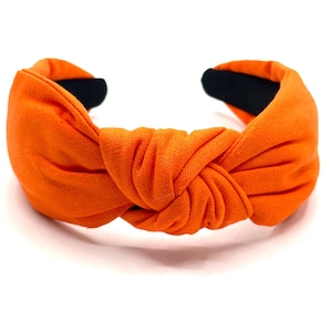 Orange Knot Headband: Game Day Fall Fashion