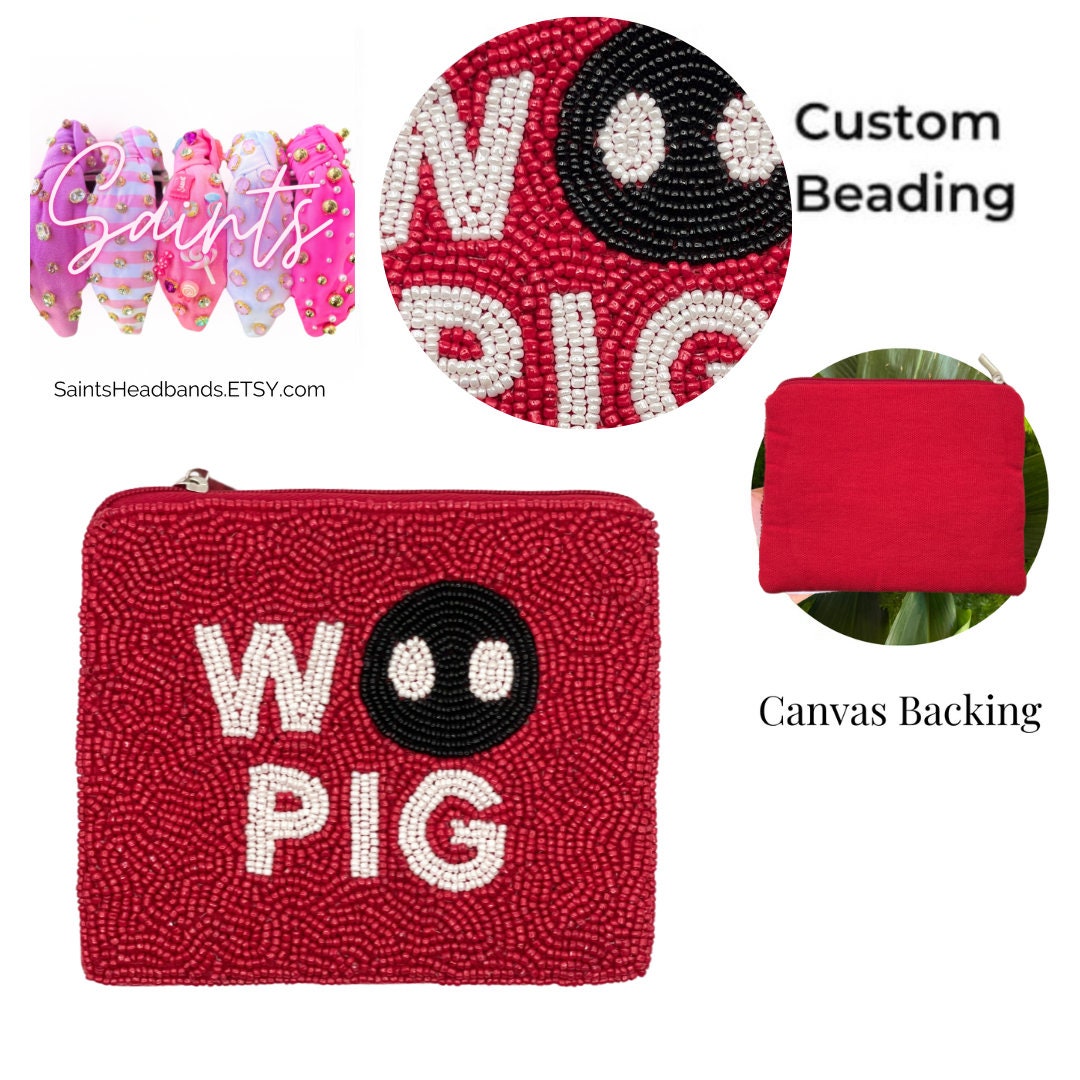 Woo Pig Beaded Purse Strap