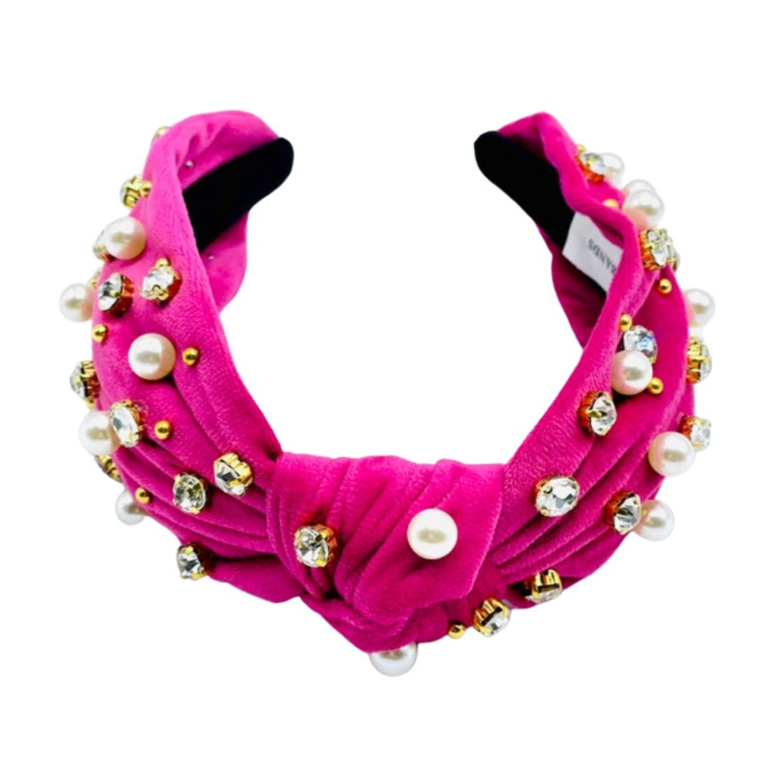 Embellished Headbands for Women Velvet Knot Headband Etsy