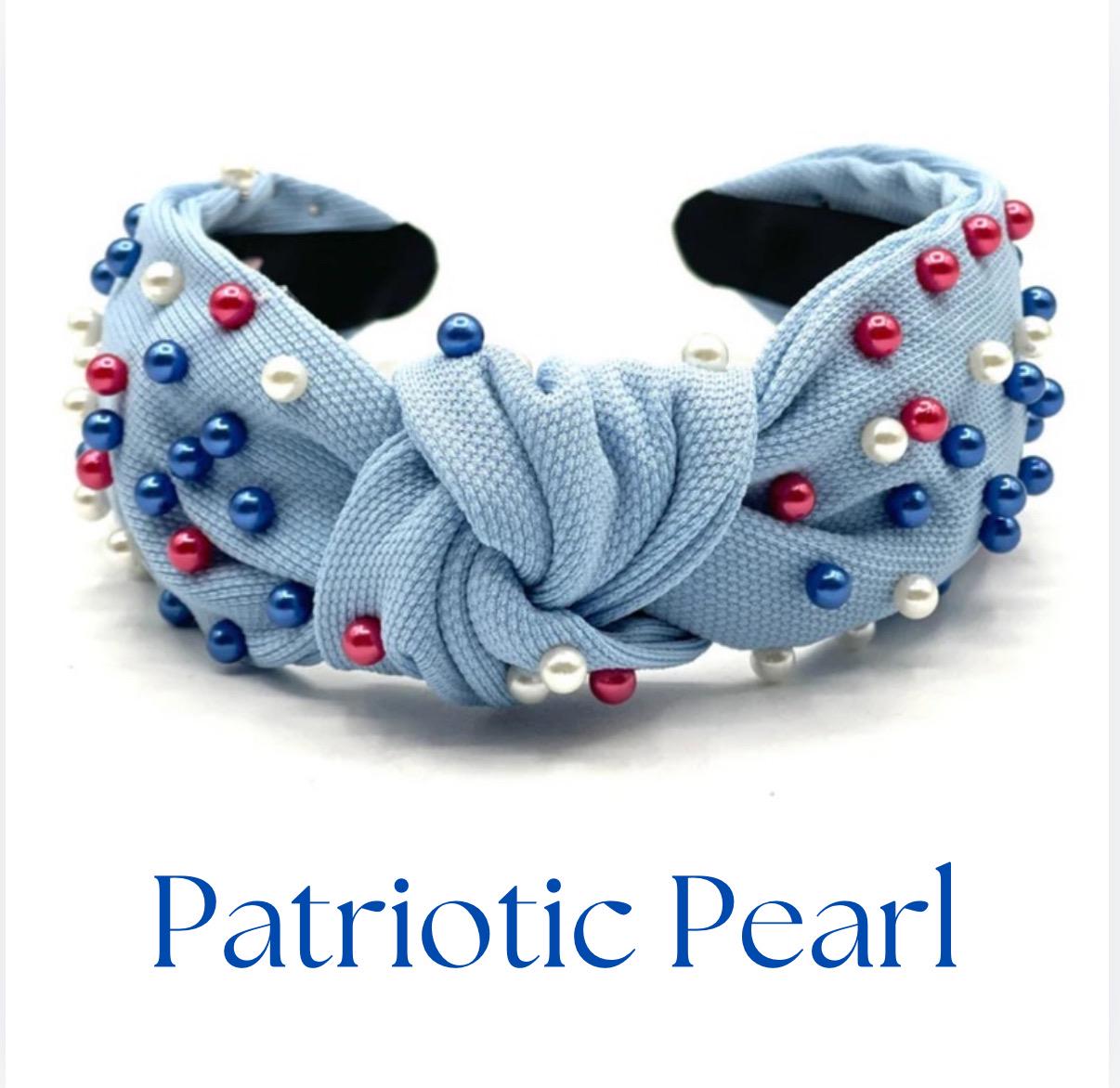 Sky Blue Knotted Headband: Textured Soft-weave Hair  display picture 1