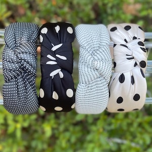 Polka Dot Headbands, Fall Fashion Hair Accessories for Women and Girls