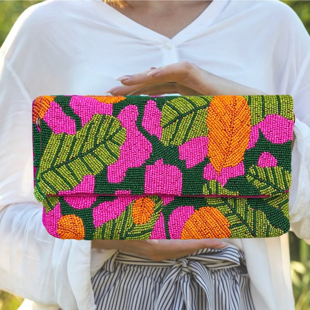 Tropical Beaded Purse Beaded Clutch Purse Bag for Summer Beaded Bag, Crossbody Purse, Palm Leaf Purse, Vacation Bag for Women Gift - Etsy Tropical Beaded Purse Beaded Clutch Purse Bag for Summer Beaded Bag, Crossbody Purse, Palm Leaf Purse, Vacation Bag for Women Gift - Etsy