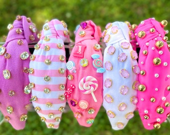 The “sunkissed” Pink Iridescent Glam Brooke Shade Headband  display picture 2