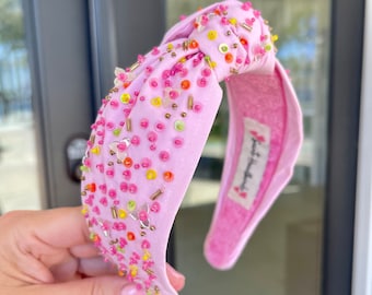 Roze hagelslag hoofdbanden dames kralen hoofdband meisjes haarband