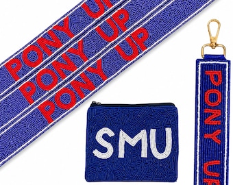 Beaded Purse Strap, Clear Stadium Bag, Beaded Coin Purse, Gameday Accessories