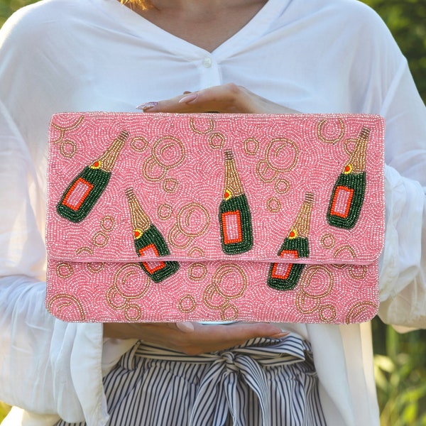 Mediterranean Sardine Hand-Beaded Mini Tote