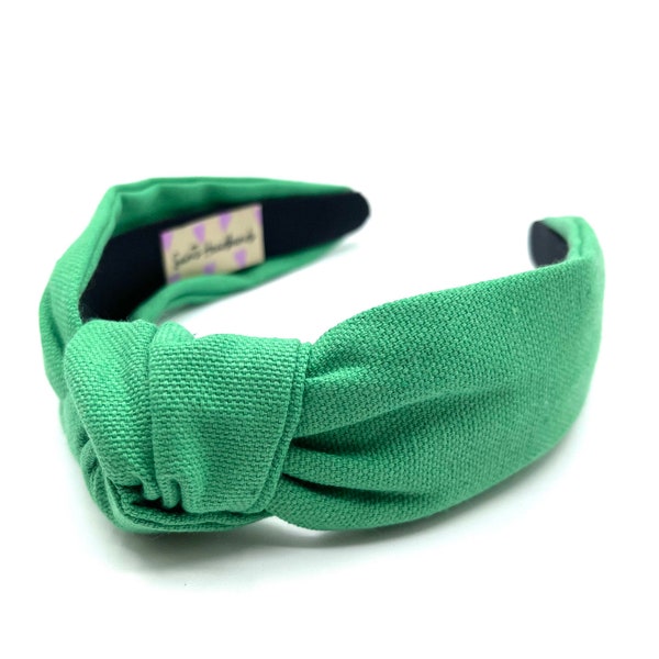 Green Headband Women St. Patrick's Day Headband Spring Headband Knotted Headband Girls Headband Easter Headband