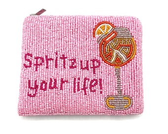 Monedero con cuentas de Aperol Spritz: Bolso de cóctel de verano