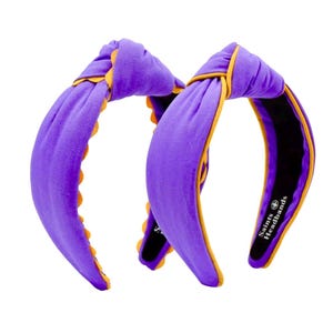 Purple and Gold Football Headband: Tigers Gameday Accessory