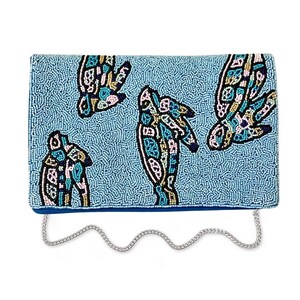 Turtle Beaded Clutch Handcrafted Sea Turtle Evening Bag With Silver turtle-beaded-clutch-handcrafted-sea-turtle-evening-bag-with-silver