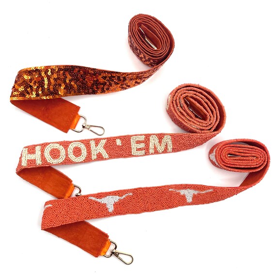 Hook'em Horns Beaded Purse Bag Strap, Beaded Coin Purse, Beaded Bag, UT  Game Day, Texas Longhorns, University of Texas, ATX - Etsy